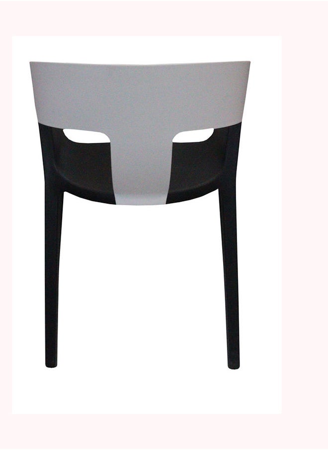 JILPHAR FURNITURE Jilphar Modern Style Fiber Plastic Chair With Armrest Beige  - Image 4