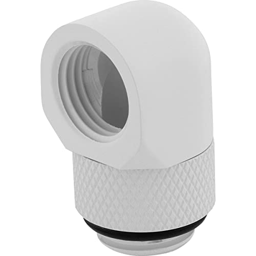 Corsair Hydro X Series 90° Rotary Adapter Twin Pack, White, Model Number: CX-9055014-WW - Image 1