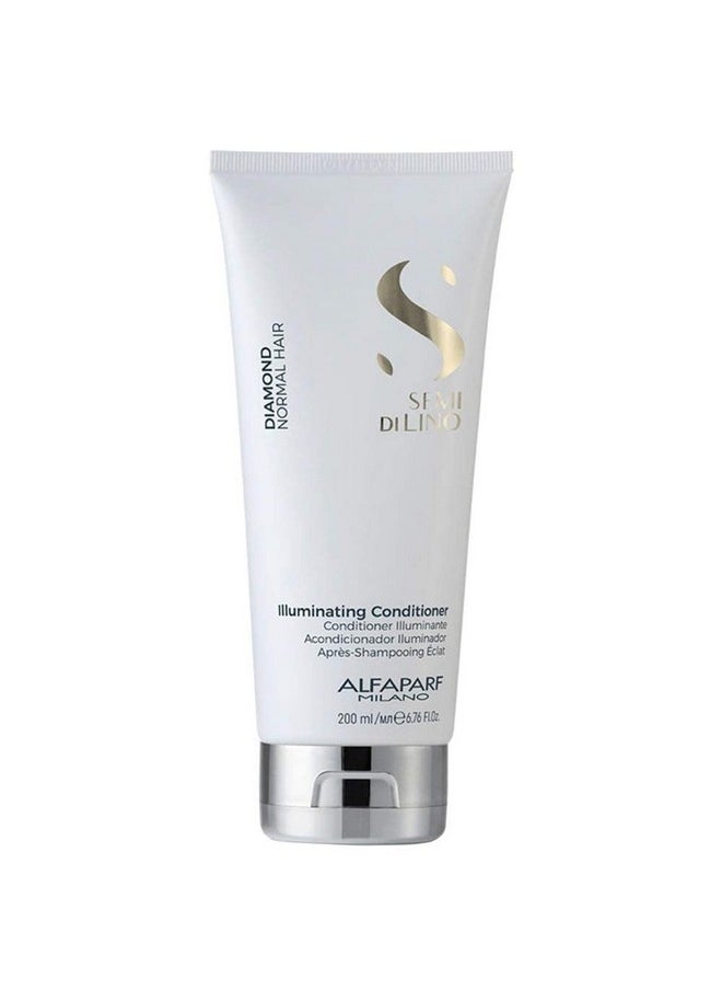 ALFAPARF MILANO Semi Di Lino Diamond Illuminating Shampoo And Conditioner Set Sulfate Free Shampoo And Conditioner For Color Treated Hair Adds Brilliant Shine And Softness  - Image 5