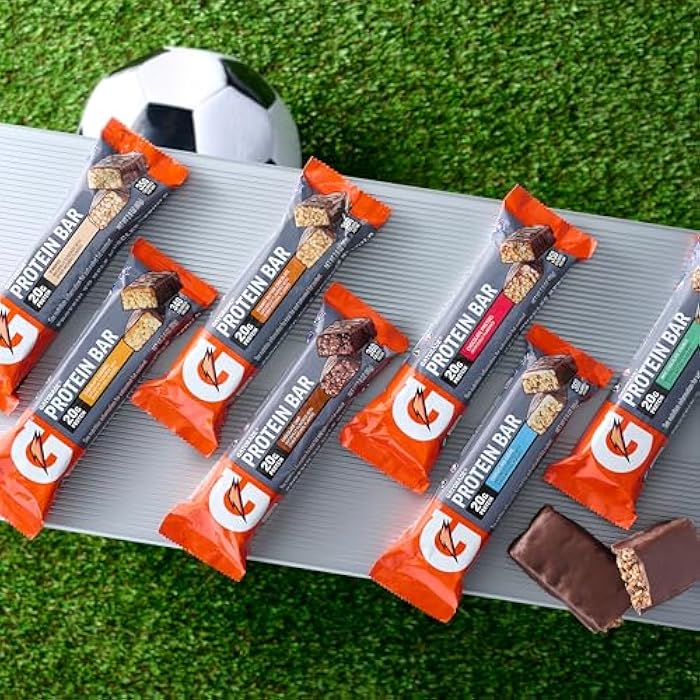 Gatorade Whey Protein Bars, Cookies & Crème, 2.8 oz bars (Pack of 12, 20g of protein per bar) - Image 5