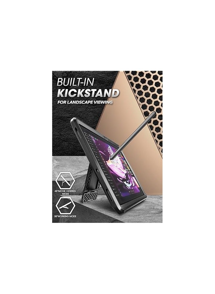 سوبكيس حافظة سلسلة SUPCASE Unicorn Beetle Pro مصممة لجهاز Galaxy Tab S9 (إصدار 2023)، حافظة حماية متينة لكامل الجسم مع واقي شاشة مدمج - أسود - Image 3