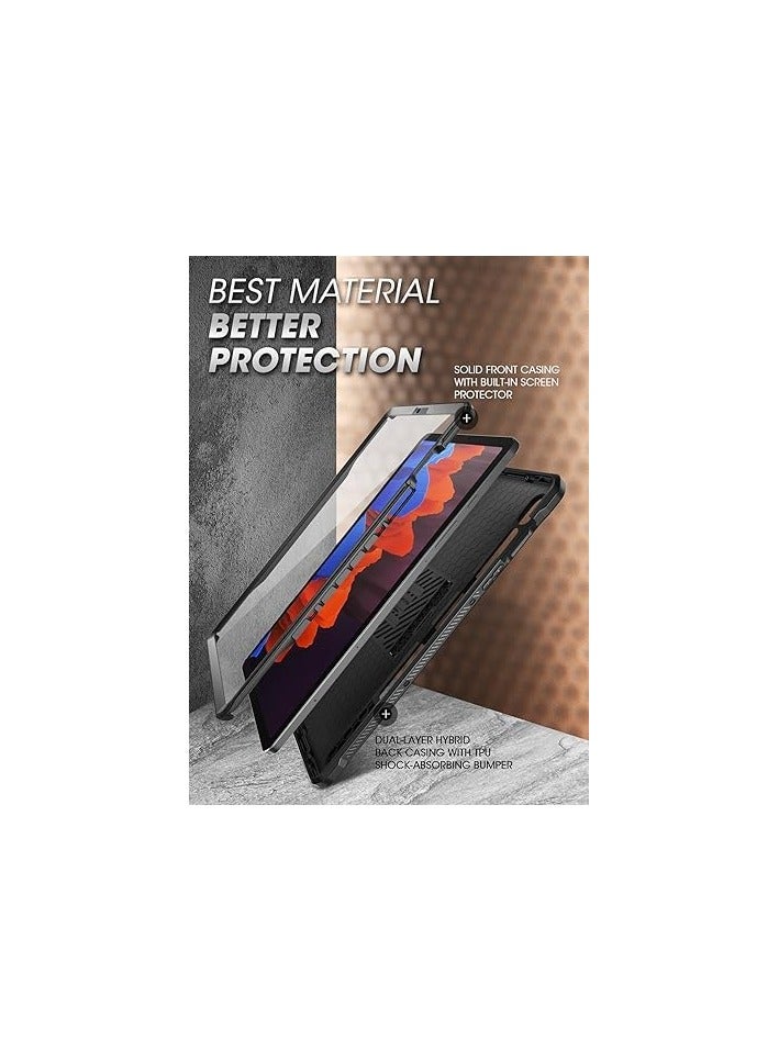 سوبكيس حافظة سلسلة SUPCASE Unicorn Beetle Pro مصممة لجهاز Galaxy Tab S9 (إصدار 2023)، حافظة حماية متينة لكامل الجسم مع واقي شاشة مدمج - أسود - Image 4