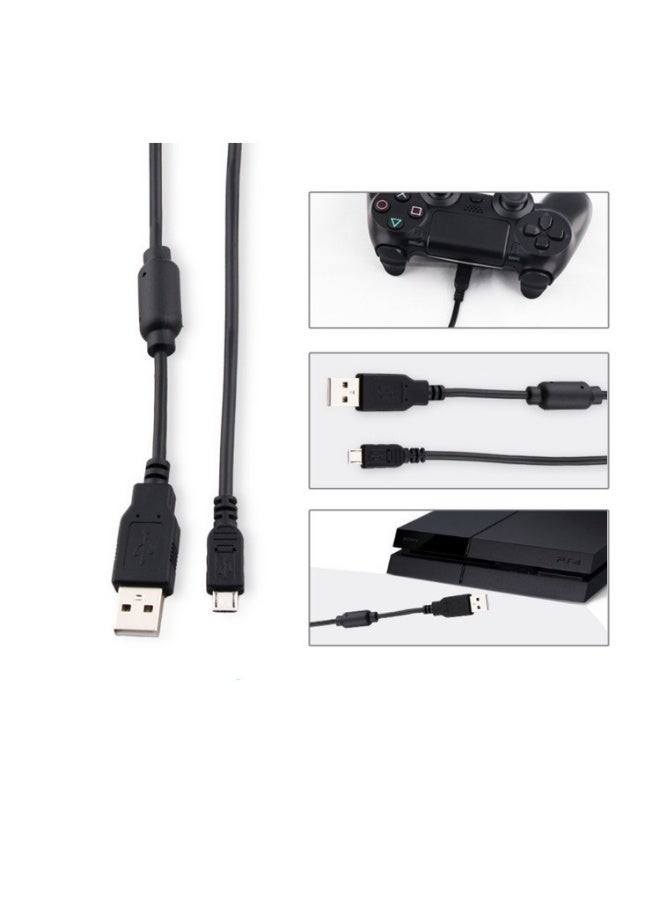 دوبي كابل شحن USB لوحدة تحكم PS4، متوافق مع Sony PlayStation 4 / PS4 / PS4 Slim / PS4 Pro / Xbox One (بطول 6 أقدام / 1.8 متر) - Image 4