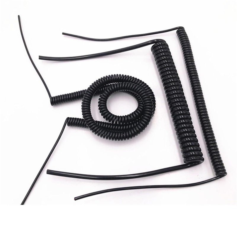 Spiral Cable, 2 Core Spring Spiral Cable Telescopic Wire 24AWG 20AWG 17AWG 14AWG .5-7.5 Meters Power Cord Expandable Solar sheathed - Image 3