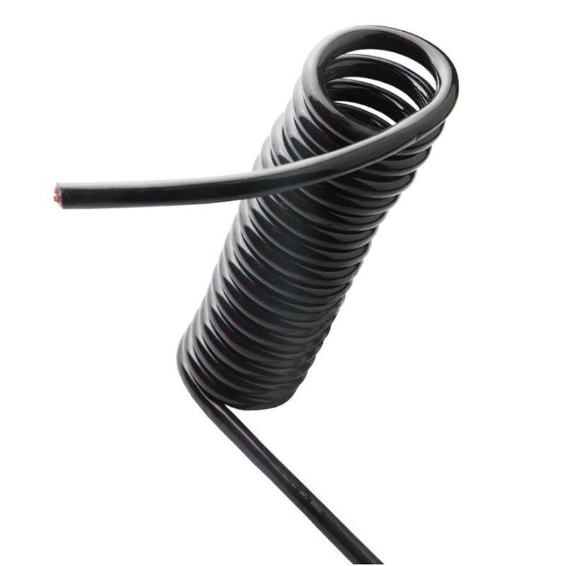 Spiral Cable, 2 Core Spring Spiral Cable Telescopic Wire 24AWG 20AWG 17AWG 14AWG .5-7.5 Meters Power Cord Expandable Solar sheathed - Image 2