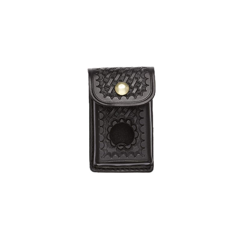 Aker Leather Products Body Alarm Case 584 Body Alarm Case, Basketweave, Black