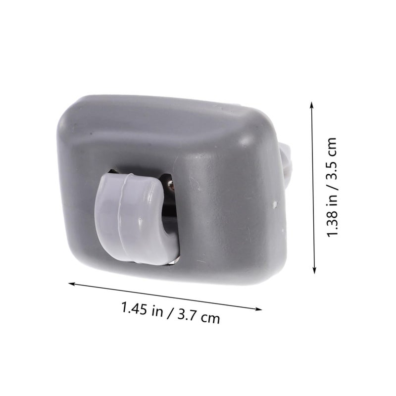 4pcs Sun Visor Hook Retainer Clips Grey Color Easy Installation Secure Mirror Fixing - Image 3