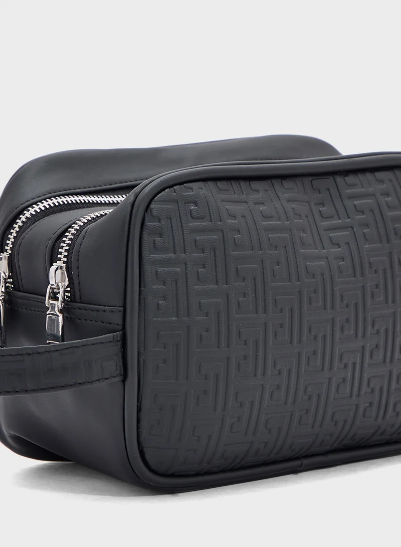 Robert Wood Dual Compartment Travel Kit Wash Bag