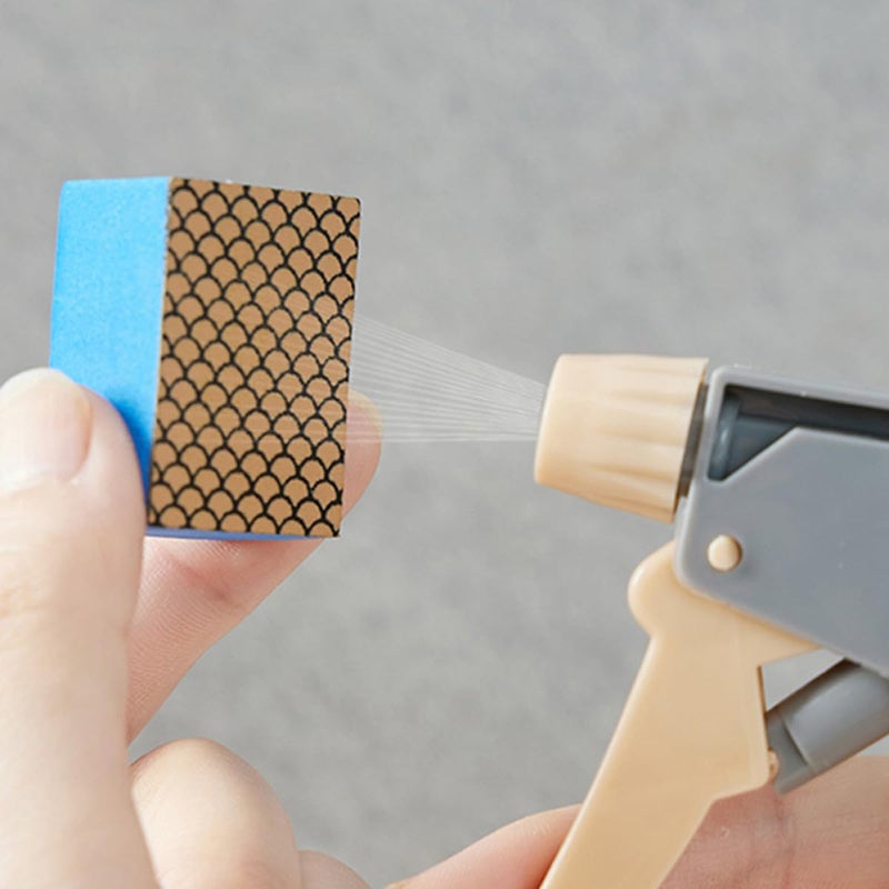 2 Pack Blue Bathroom Glass And Mirror Cleaner Sponge Deep Cleaning Descaler Tool - Image 5