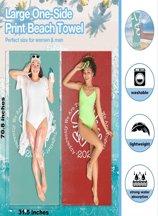 VBCVBGFH 4 Pack Sister Trip 2026 Girls Trip Gifts Favors Beach Towel Sisters Gifts from Sister Swim Towels Friendship Girls Weekend Gift for Women Friend Beach Accessories for Pool Camping Travel 32x71 inch - Image 3