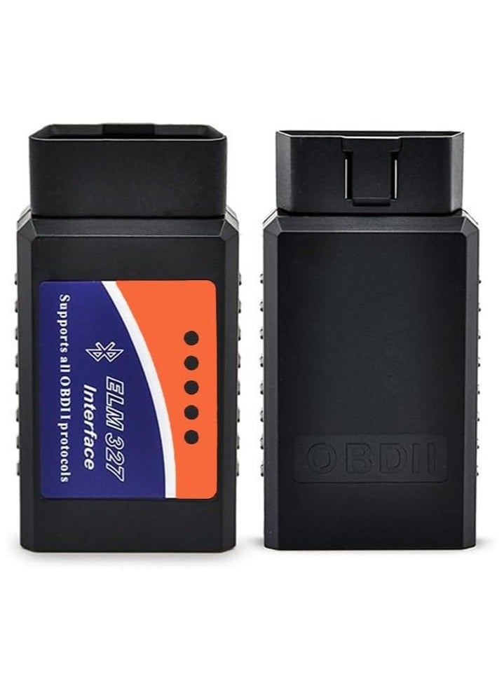 Generic - QRG OBD2 Scanner Bluetooth - Car Scanner Compatible with iOS, iPhone, iPad and Android – OBD2 Reader Car Diagnostic Tool Wireless OBD Car Code Reader – Check Engine Code Reader – Upgraded V2.1 - Image 1