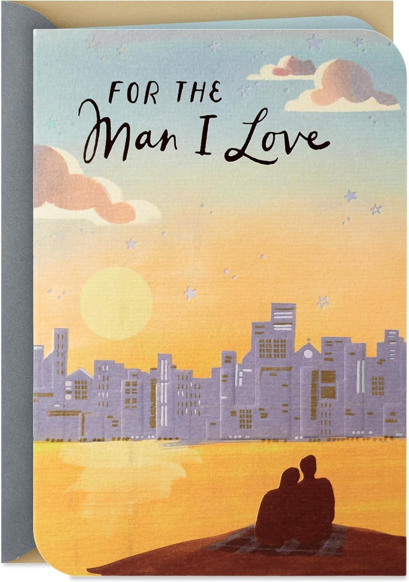 Hallmark Anniversary Card for Husband or Boyfriend - For the Man I Love - Image 1