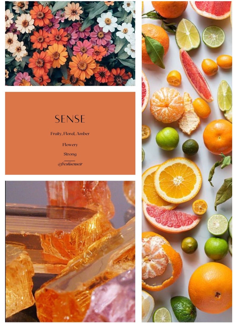 Fresh Sense SENSE Diffuser Aroma Oil – Fruity, Floral & Amber Aromatherapy Blend for Oil Diffusers and Scent Machines – Made in UK – Strong Intensity Flowery Scent - Image 1