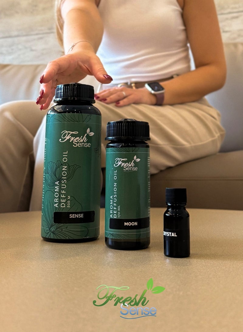 فريش سينس SENSE زيت عطر الديفيوزر – مزيج أروماثيرابي بالفواكه، الزهور، والعنبر – Made in UK - Image 3