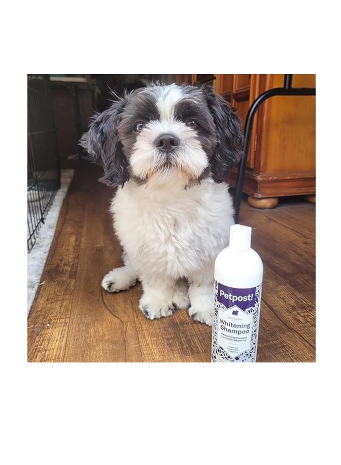 شامبو تفتيح للكلاب ذات الفراء البيضاء برائحة بطيخ مهدئة من بيت بوست مناسب لكلاب المالتيس وشيه تزو وبيشون فريز بسعة 455 مل - Image 5