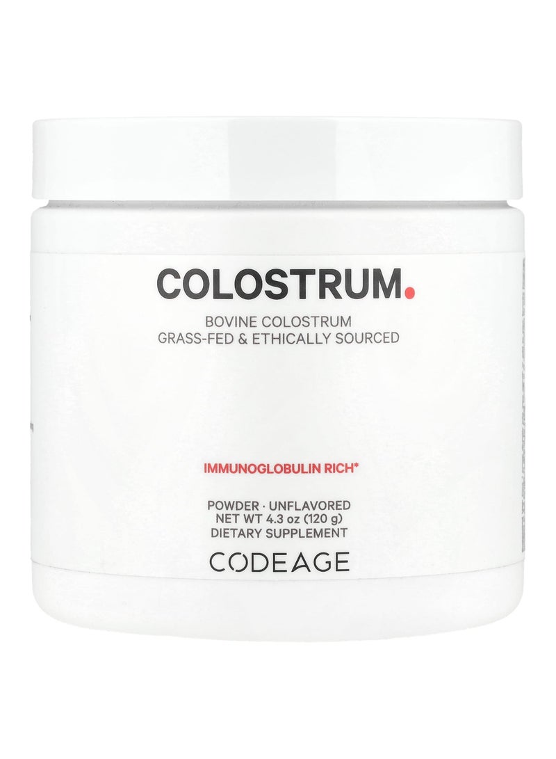Codeage Colostrum Powder, Unflavored, 4.3 oz (120 g)