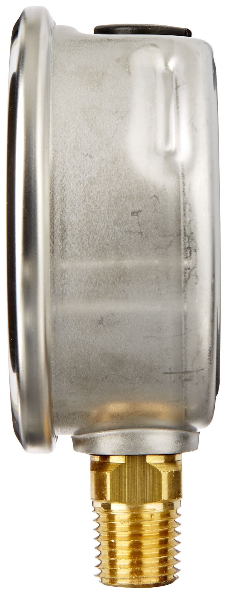 WIKA 9692105 Industrial Pressure Gauge, Liquid/Refillable, Copper Alloy Wetted Parts, 2-1/2" Dial, 0-3000 psi (bar) Range, +/- 2/1/2% Accuracy, 1/4" Male NPT Connection, Bottom Mount - Image 2