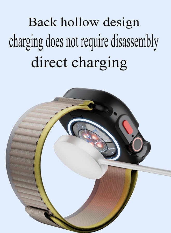 Yrzper Compatible for Apple Watch Ultra 3/2/1 49mm Rugged Case All Around Shockproof TPU Protective Cover Bumper Lightweight and Shock Absorbent for Women Men (2Black) - Image 4