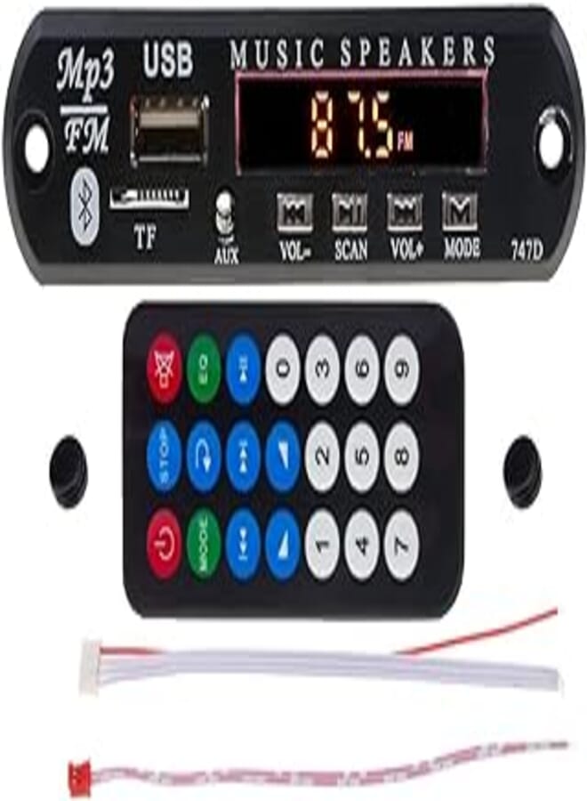 Mp3 decoder bluetooth usb sd card aux radio with all accessories