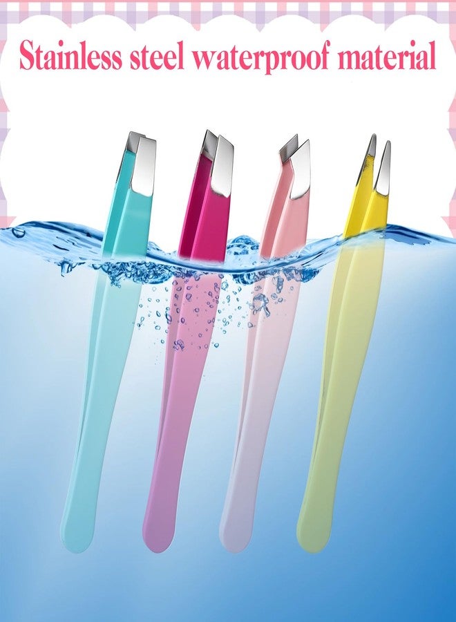 Bruislard Mini Eyebrow Tweezers Set for Women Facial Hair, Professional Slant Tip and Pointed Eyebrow Tweezer Precision Plucking Daily Beauty Tool for Ingrown Hair, Facial Hairs and Splinter Removal - Image 5