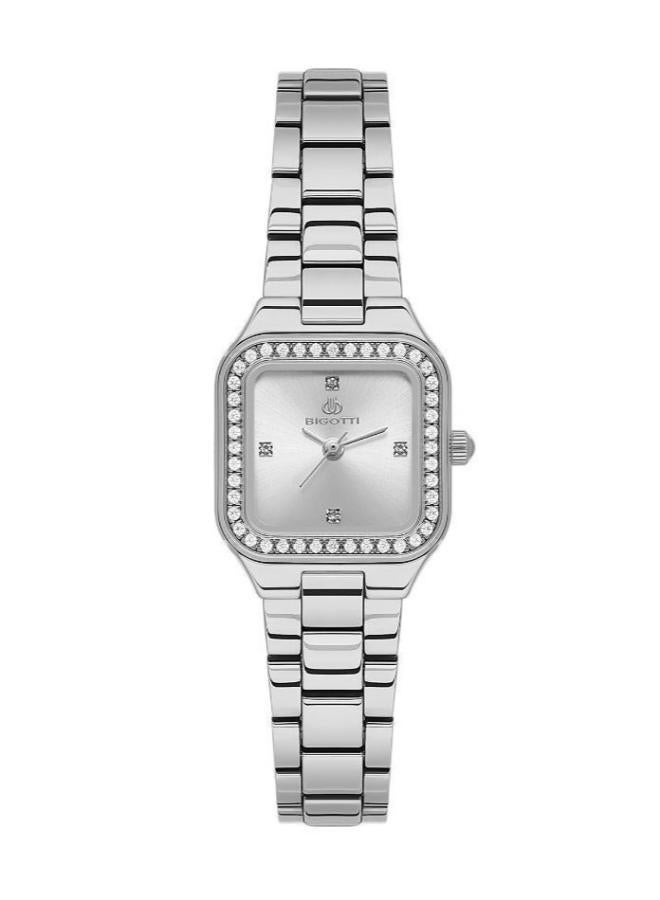 Bigotti - Quotidiano Women Watch | Stainless SteelBrass Case | Analog | Square Dial | Mineral Glass | Japanese Quartz | Water Resistant 30 Meters - Image 1