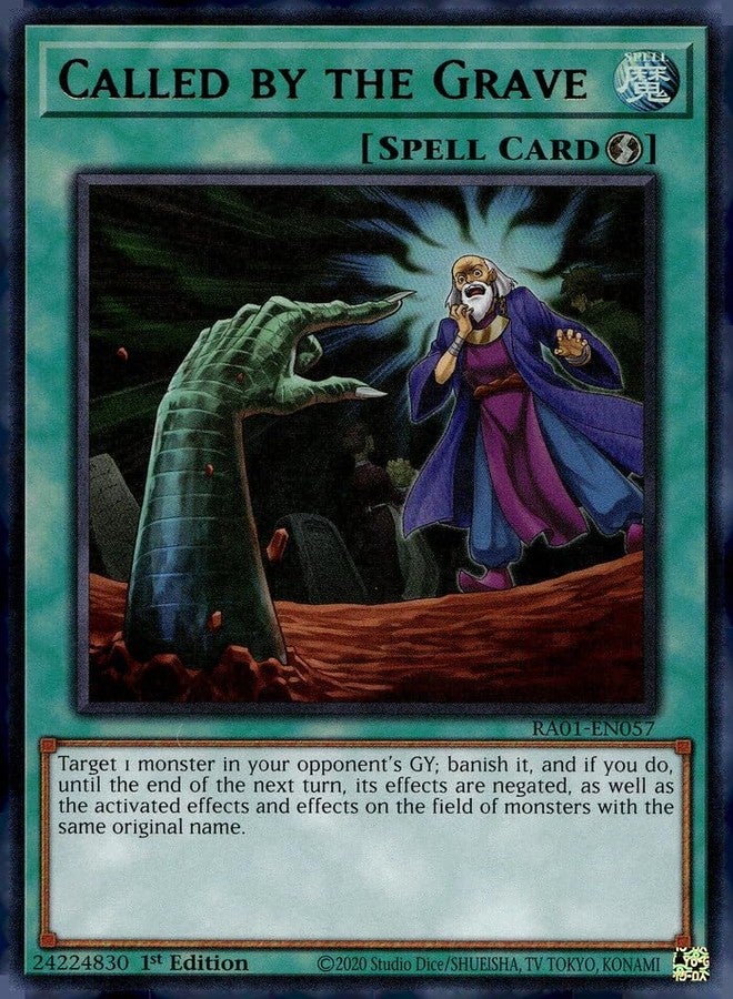 Yu-Gi-Oh! Called by The Grave (UR) - RA01-EN057 - Ultra Rare - 1st Edition
