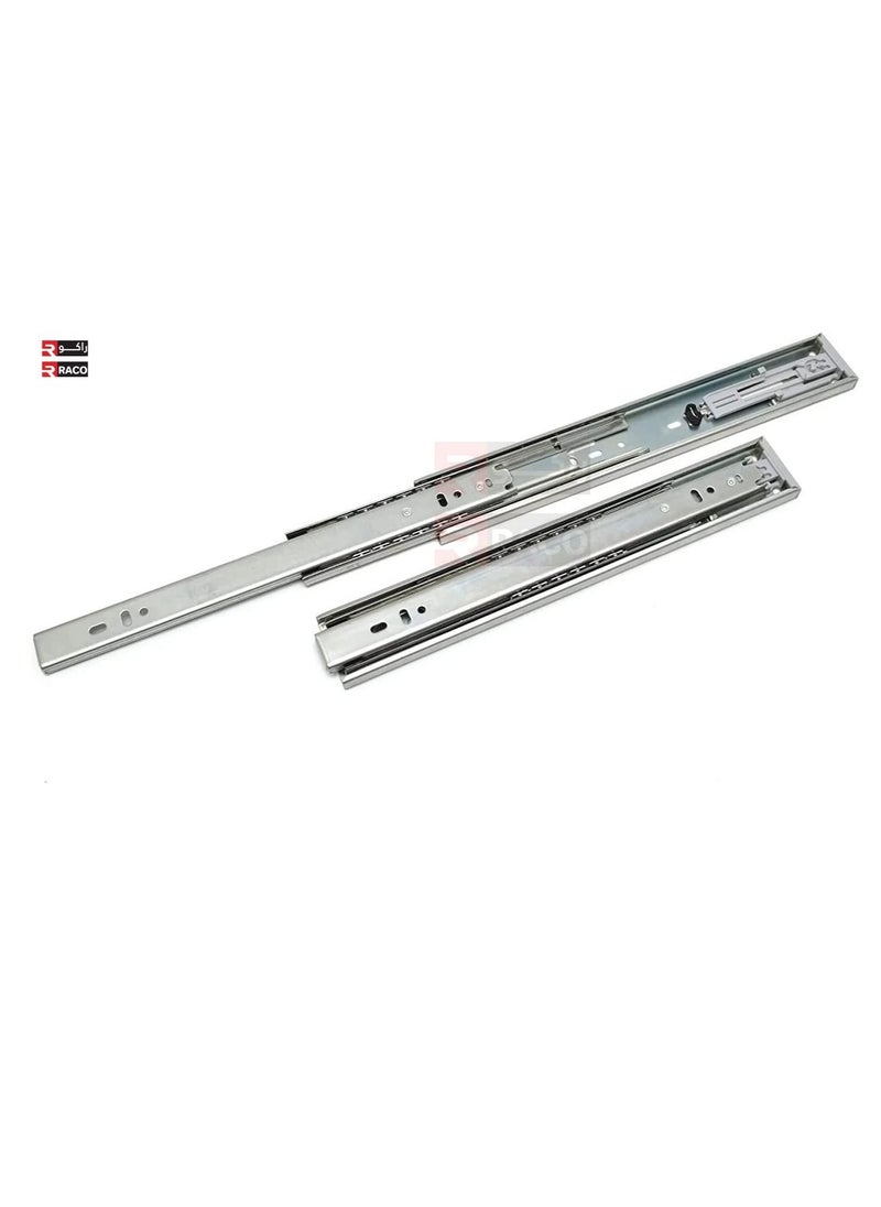 RACO RACO Sliding Drawer Rail 1 Pair Full Extension Track Rail for Cabinets Dresser Wardrobe Kitchen Trash (12 INCH, Soft Closing)  - Image 2