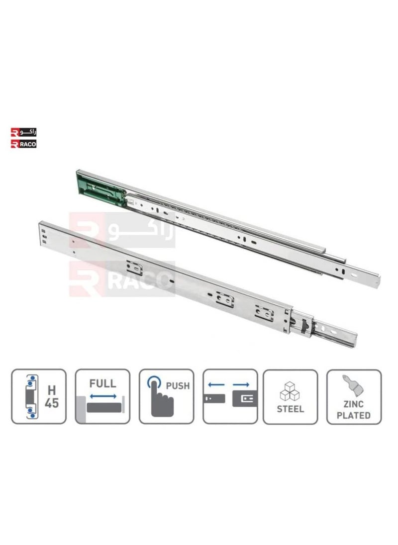 RACO RACO Sliding Drawer Rail 1 Pair Full Extension Track Rail for Cabinets Dresser Wardrobe Kitchen Trash (12 INCH, Soft Closing)  - Image 3