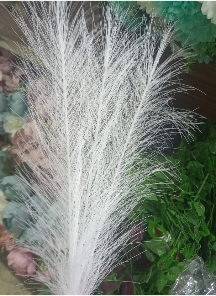 Generic High quality artificial plant, pack of 10 branches, white color, gives beauty to the place  - Image 1
