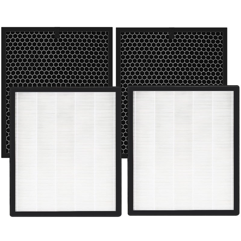 isinlive LV-PUR131 Replacement Filters Compatible with LEVOIT Air Purifier Models LV-PUR131s and LV-PUR13, LV-PUR131-RF, 2 Pack HEPA and Activated Carbon Filters - Image 1