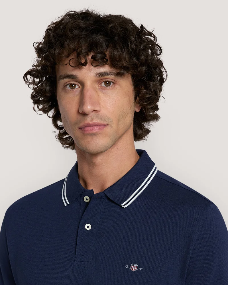 GANT Gant Tipping Collar Short Sleeve Polo