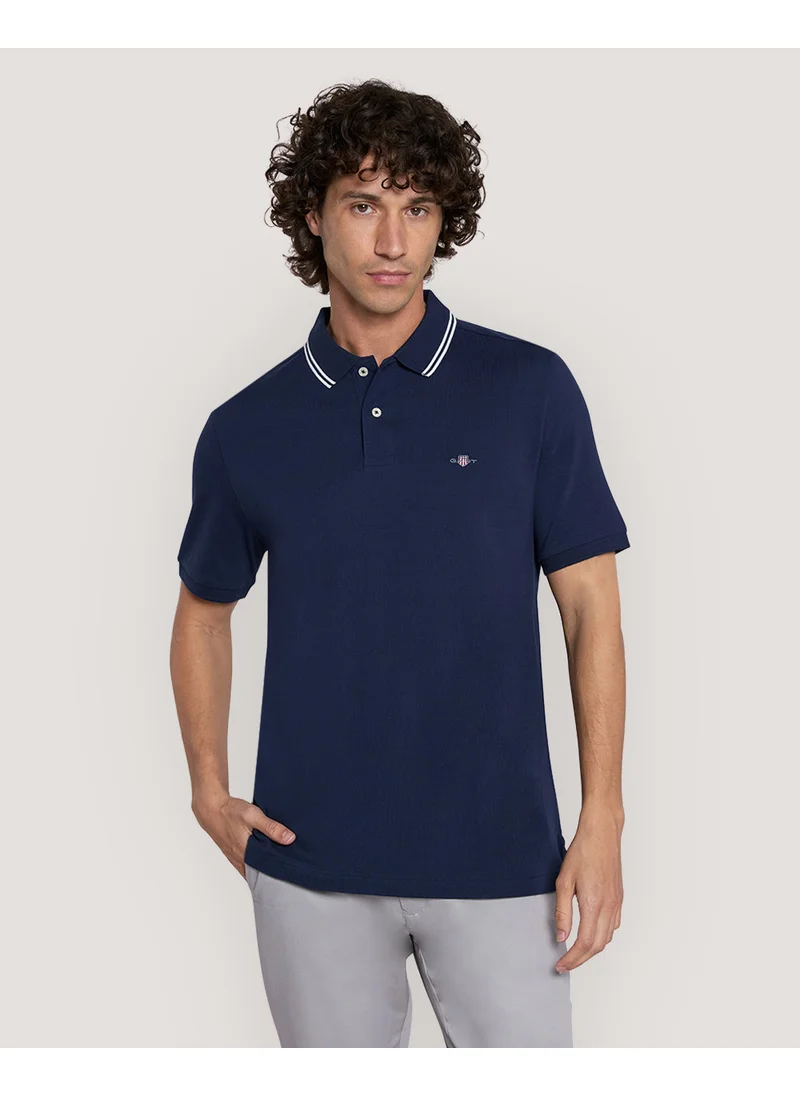 GANT Gant Tipping Collar Short Sleeve Polo