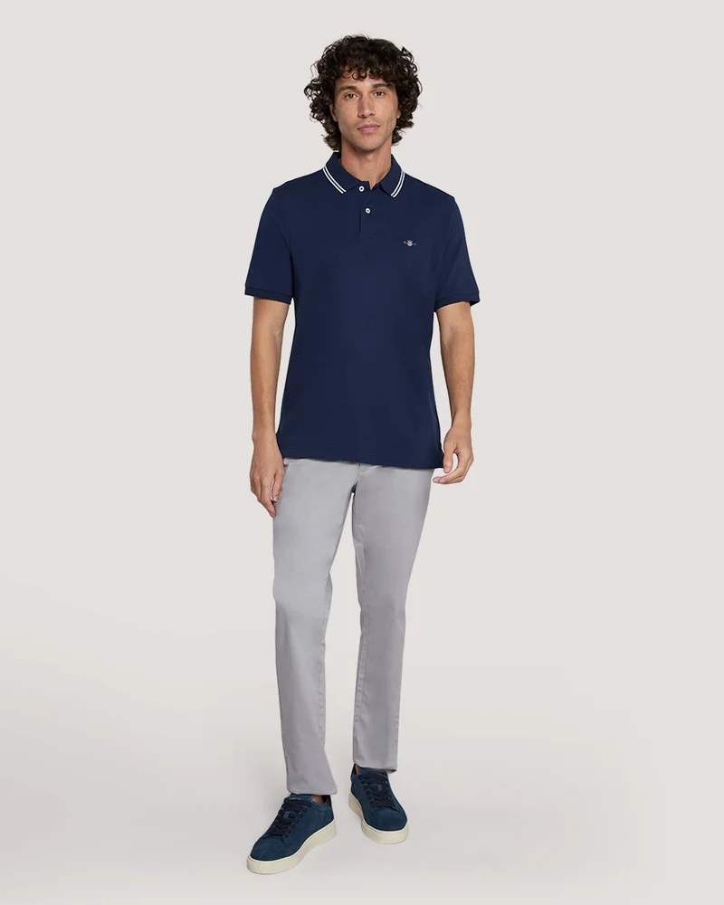 GANT  Gant Tipping Collar Short Sleeve Polo for Men | Best Price UAE