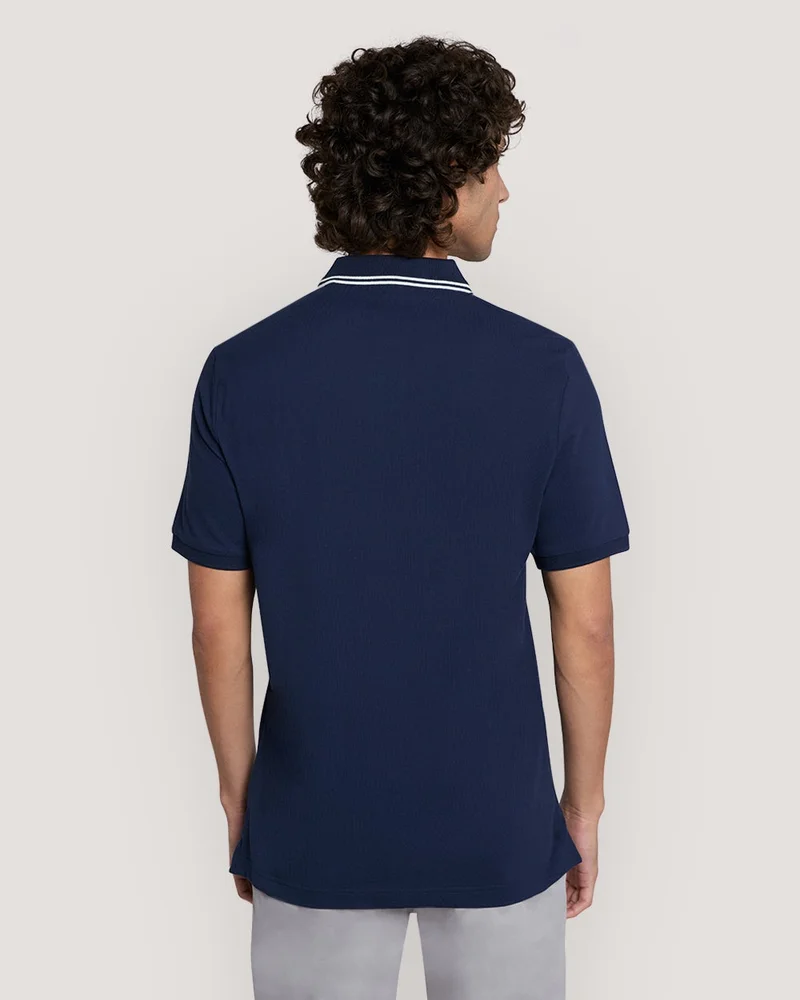 غانت قميص بولو بأكمام قصيرة وياقة