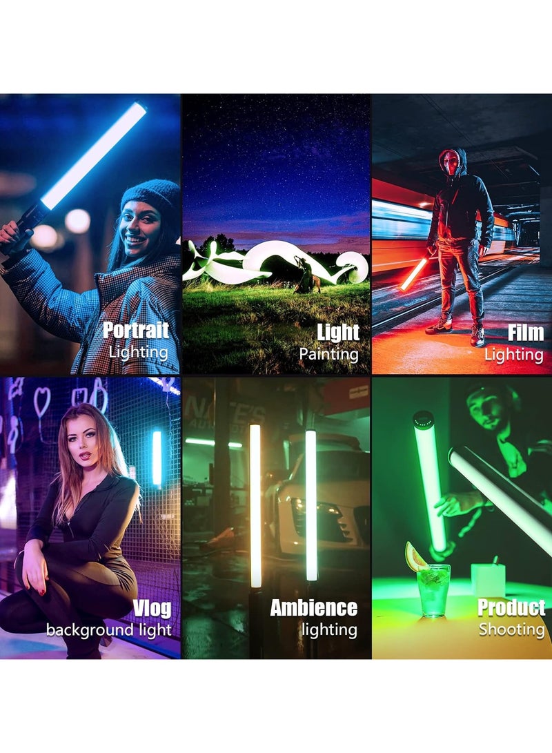 ليكسيس مجموعة مصابيح LED TLX1 RGB Tube Light وLS400C RGB Light Stick LED Video Light بالألوان الكاملة مع التحكم في التطبيق RGB CCT HSI Mode - Image 4