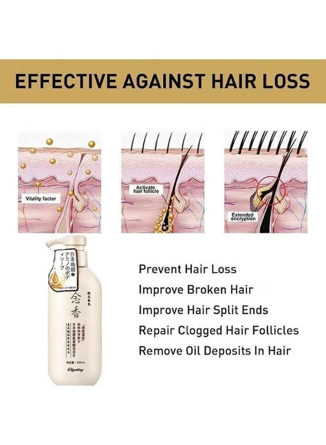 Diyating Sakura Japanese Shampoo For Hair Loss 300ml - Image 3
