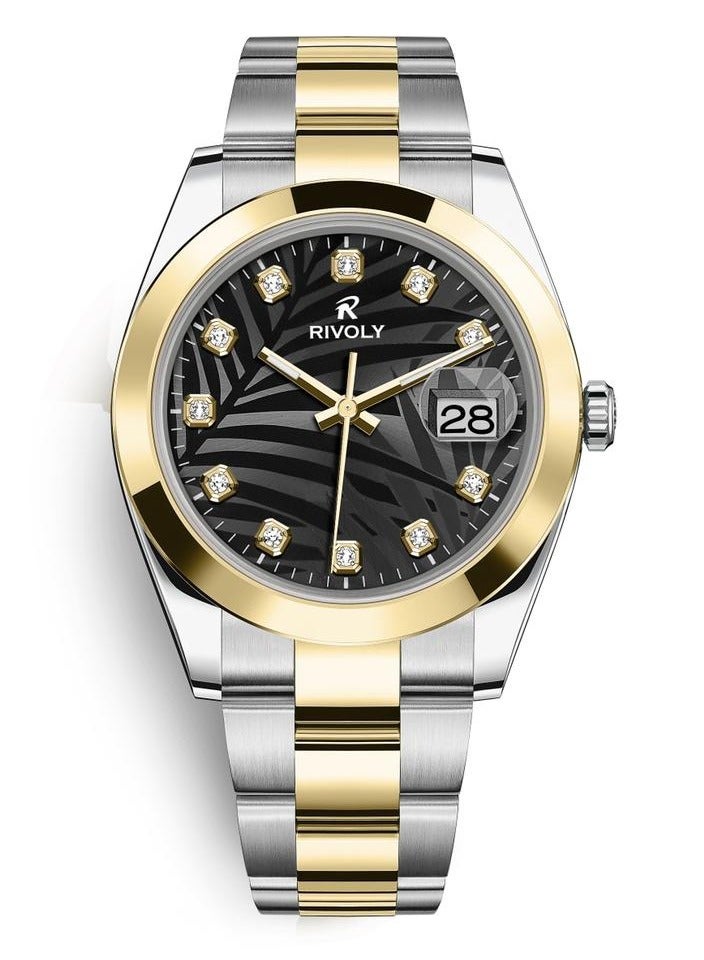 Rivoly Modern Men's Watch With Date Stainless Steel