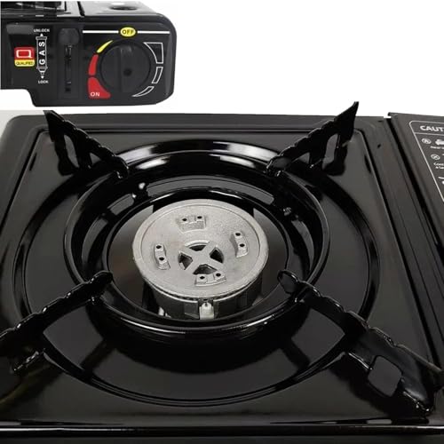 Hacer Portable Camping Stove with Butane Gas Cylinder, Lightweight Gas Burner with Carrying Case for Outdoor, Hiking, Trekking & Outdoor Travel (Random, Stove with 2 Butane Refill) - Image 4