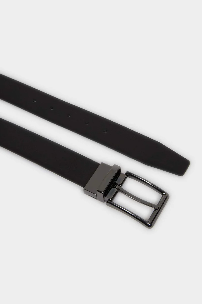 Defacto  Man Double Sided Clasp Faux Leather Jean Belt for Men | Best Price UAE