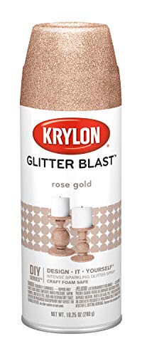 Krylon K03558000 Glitter Blast, Rose Gold, 10.75 oz. - Image 1