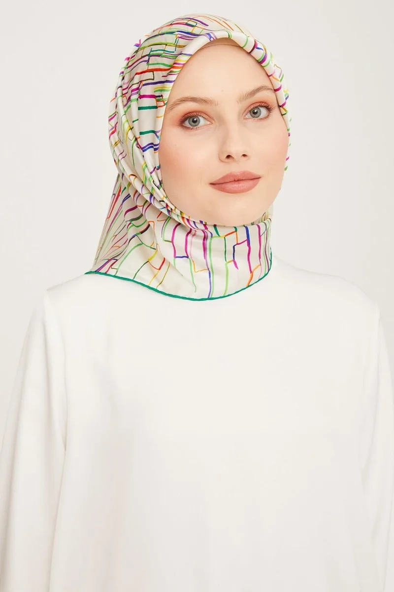 ARMINE Silk Scarf 9027D-31 - 2023 Winter Silk Twill