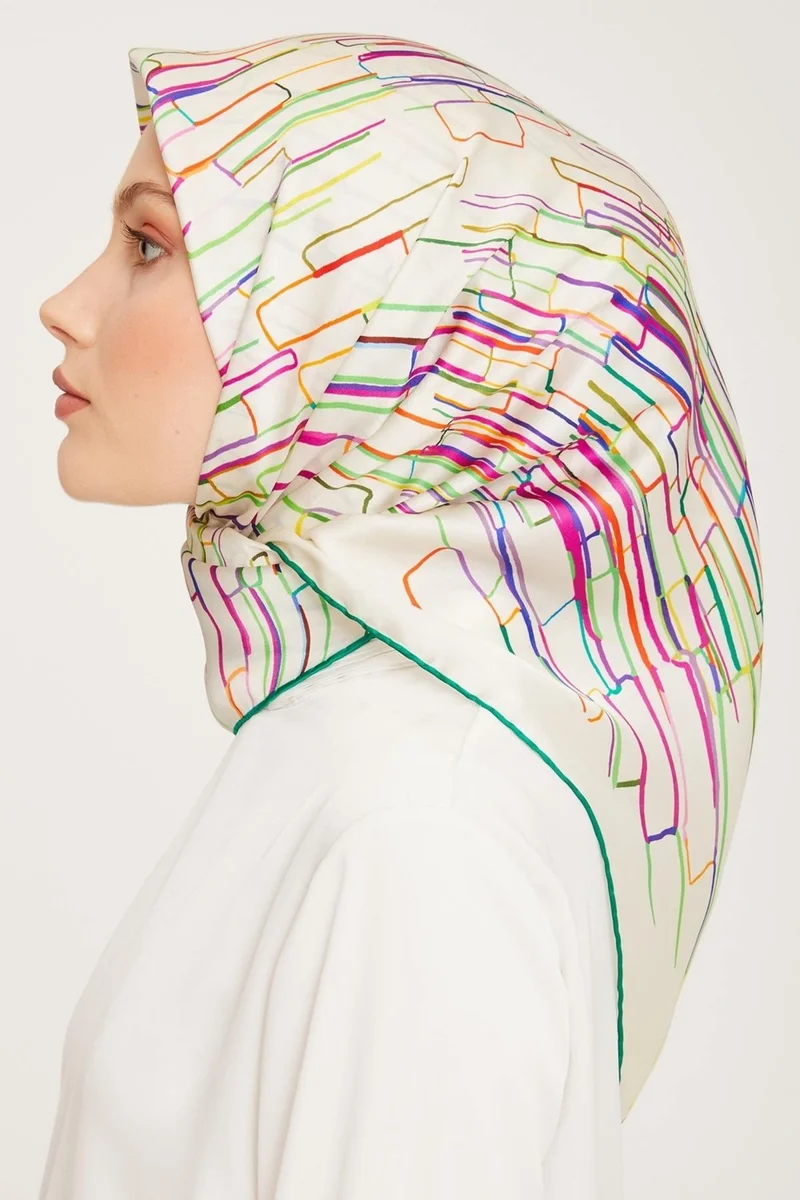 ARMINE Silk Scarf 9027D-31 - 2023 Winter Silk Twill