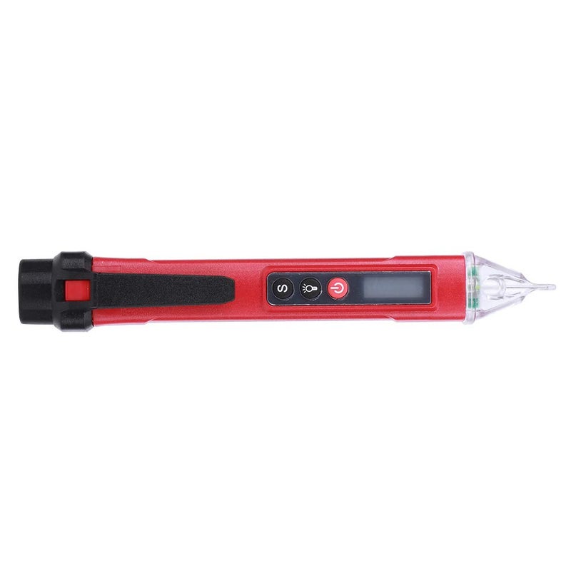 Zerodis Non Test Pen AC12-1000V Digital Voltage Detector with SoundLightSimulation Alarm Modes for Fast and Efficient Electrical Testing (Red and Black) - Image 1