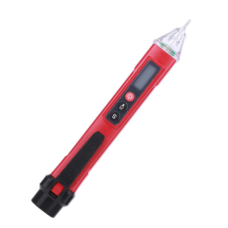 Zerodis Non Test Pen AC12-1000V Digital Voltage Detector with SoundLightSimulation Alarm Modes for Fast and Efficient Electrical Testing (Red and Black) - Image 5