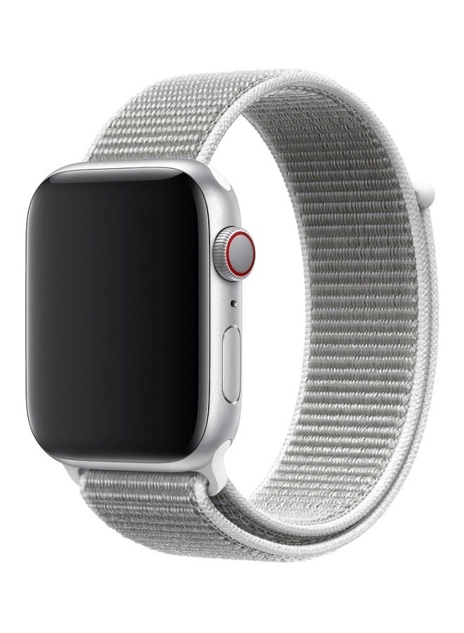 NIBEMINENT Nylon Band for Apple Watch  49mm 45mm 44mm 42mm Compatible with iWatch Strap Series Ultra2/Ultra/8/7/6/5/4/3/2/1/SE/SE2 Grey  - Image 1