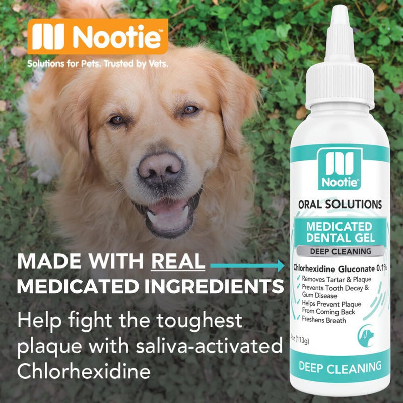 Nootie Medicated Dental Gel for Dogs, Dog Breath Freshener, Cleans Teeth for Dogs - Prevents Plaque and Tartar Dog Oral Care, 4oz - Image 3