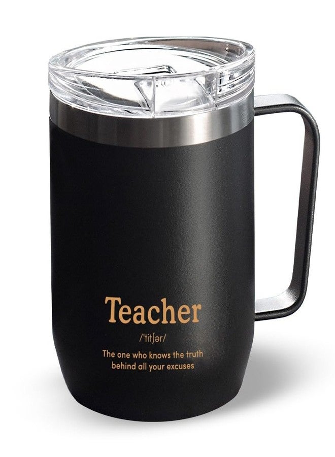 VAHDAM Teacher Travel Mug 300ml (10.1oz) - Stainless Steel Vacuum Insulated Coffee & Tea Tumbler with Lid, Reusable Hot & Cold Cup, Mother’s Day Gift for Teachers, Mom Teacher Appreciation - Image 1