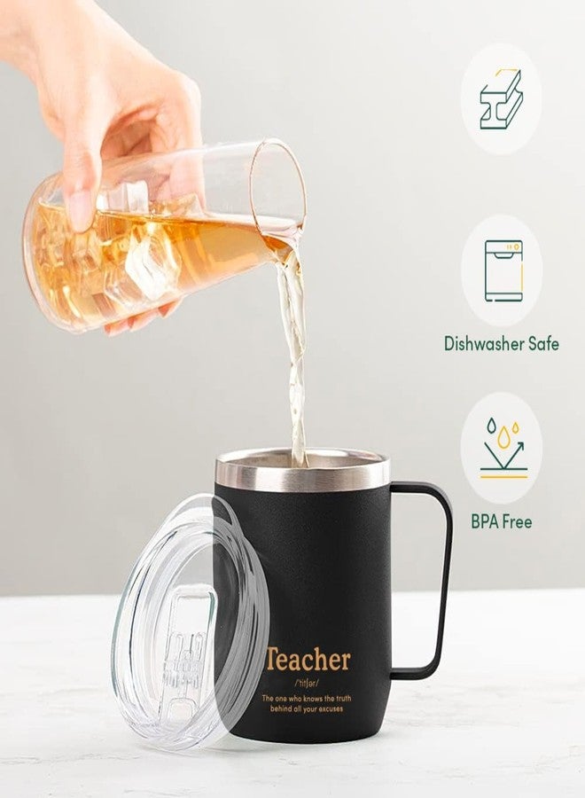 VAHDAM Teacher Travel Mug 300ml (10.1oz) - Stainless Steel Vacuum Insulated Coffee & Tea Tumbler with Lid, Reusable Hot & Cold Cup, Mother’s Day Gift for Teachers, Mom Teacher Appreciation - Image 4