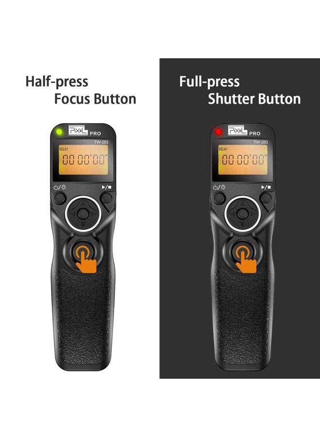 Pixel Wireless Remote Commander Shutter Release Cable Timer TW-283 S2 Wired Shutter Release Cable Compatible for Sony Alpha a7, a77II, a7R,a7RII, a7S, a5100, a6000 - Image 5