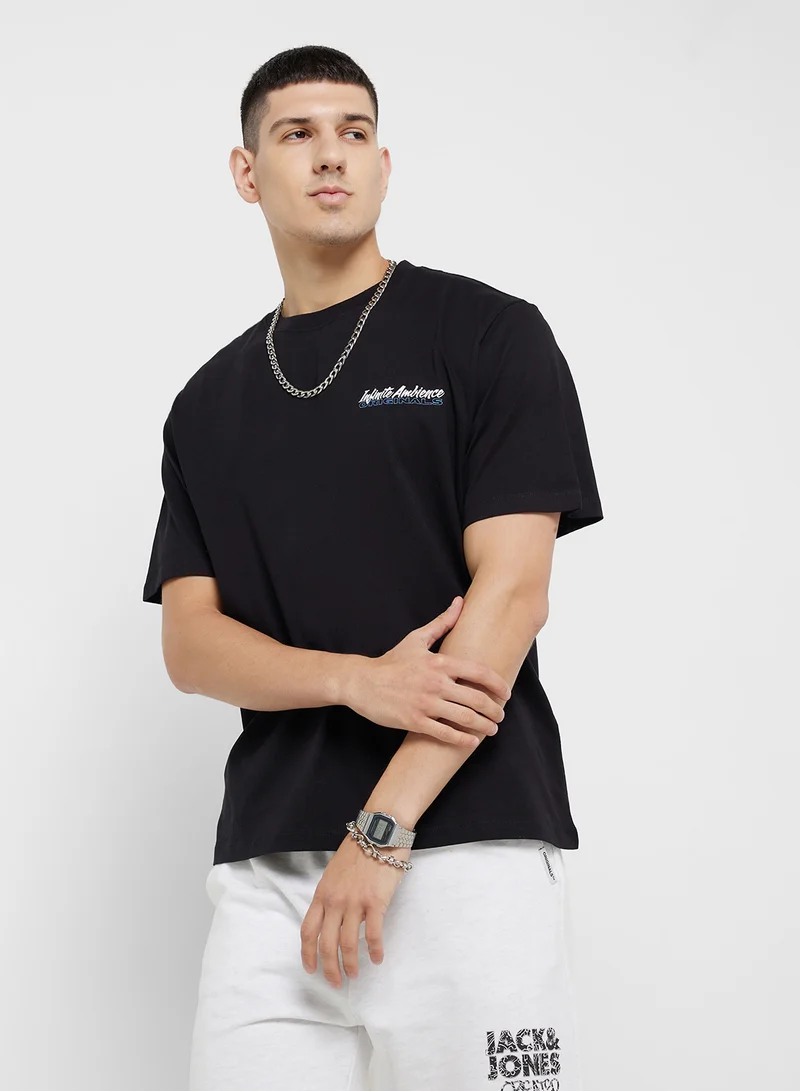 JACK & JONES Jorbleach Logo Crew Neck T-Shirt